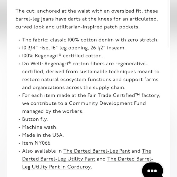 Madewell petite “dart barrel-leg” jean - Picture 7 of 8